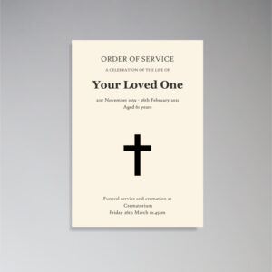 Funeral Orde of service booklets